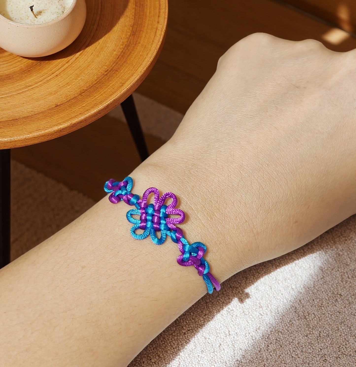 Demon Hunters Cute Korean Knot Bracelets Handmade Accessories (korean knot), Cosplay Costume Wristband Gift for Women, Sister, Girlfriend and Friends for lovers